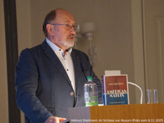 Helmut Edelmann am 6.11.2025 im Schloss vor Husum